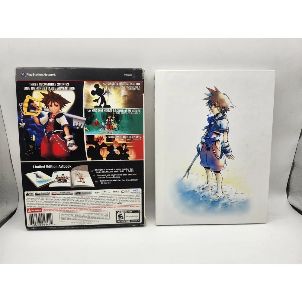 Kingdom Hearts HD 1.5 Remix PS3 Limited Edition Art Book W/ Sleeve